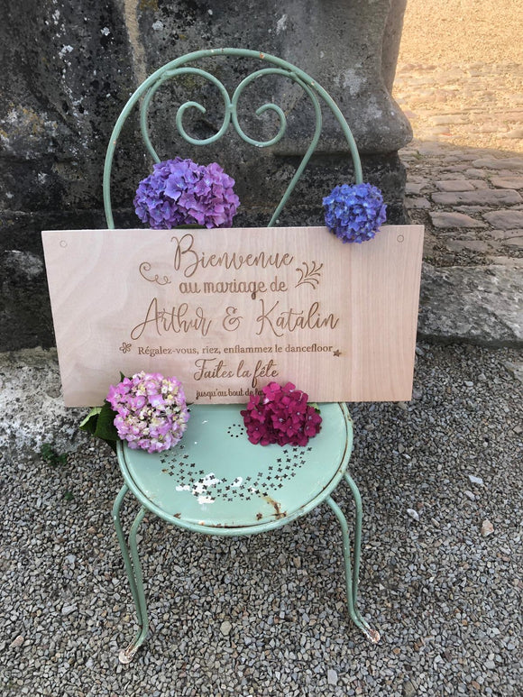 Panneau de bienvenue